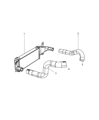 Kühler Ladeluft - Cooler Charge Air   Wrangler 2,8TD 2015